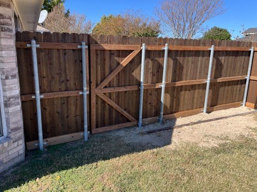 Fence Installation for JSL Woodworks and Contracting in Midlothian, TX