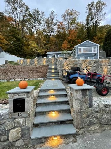 Walkway & Pathway Construction for Willis Landscape & Masonry LLC in Newtown, CT