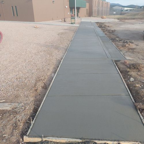 Sidewalk Installation for Co Custom Concrete and Overlays in Colorado Springs, CO