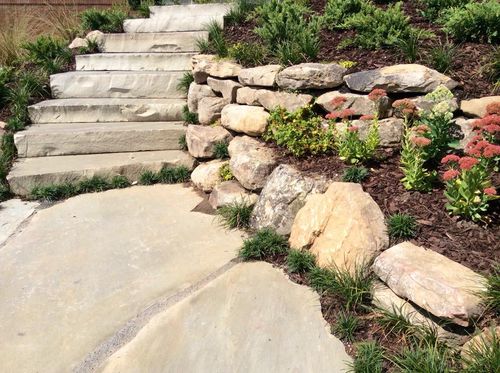 Natural Stone Hardscape for Vivid Color Landscapes, LLC in Woodstock, GA