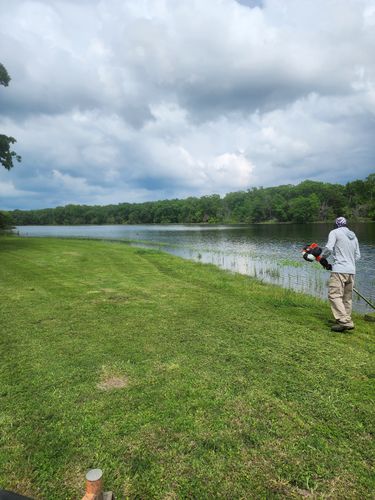 Mowing for Ornelas Lawn Service in Lone Oak, Texas