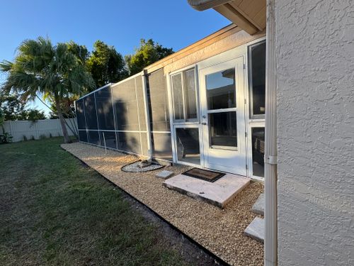 Mulch and rocks installation for BH Lawn and Landscape in Fort Myers, FL