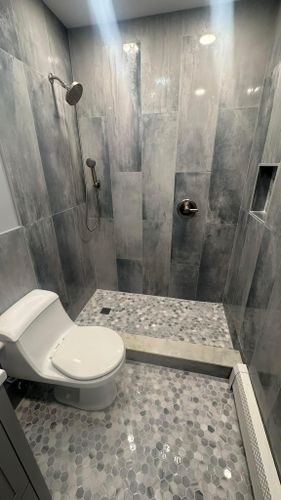 Bathroom Renovation for RMO Construction in Central Islip, New York