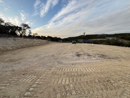 Lot cuts to minimize foundation height for K.O. Excavation LLC in Spring Branch, TX