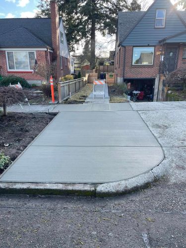 Sidewalk Installation for MD Construction & Sewer in North Yelm, WA