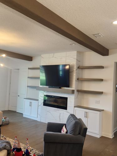 Accent Walls, Ceiling Beams, Tounge & Groove Ceilings, and more.... for Florida Coastal Carpentry LLC.  in Flagler County, FL