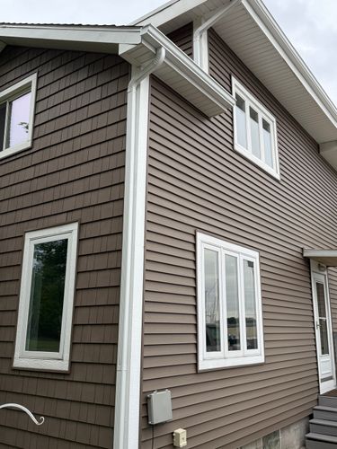 5 Inch Seamless Gutters for KC Custom Exteriors in Muskegon, MI
