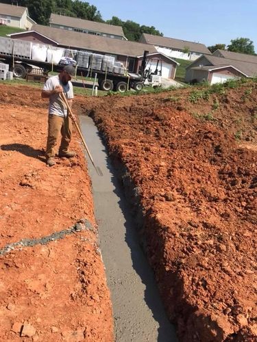 Foundation Digging for KTN Excavation in Clinton, TN