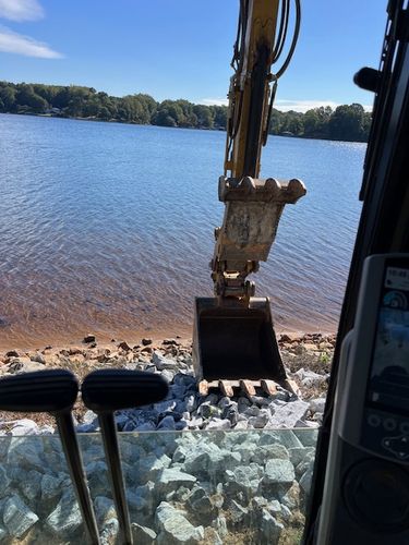 Site Grading for Barnes Backhoe & Grading in Taylorsville, NC
