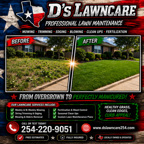  for D’s Lawncare in Killeen, TX