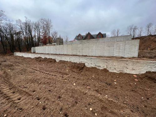 Retaining Wall Construction for Johnsons Custom Creations in Milaca, MN
