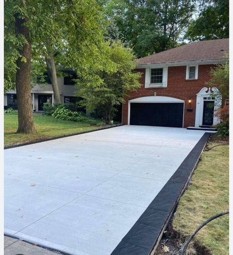 Concrete Driveway Installation for Immaculate Concrete and Construction in Troy, IL