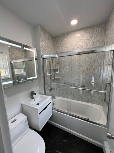 Bathroom Renovation for RMO Construction in Central Islip, New York
