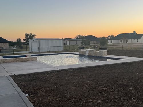 Pool Deck Paving for Black Diamond Custom Pools LLC in Azle, TX