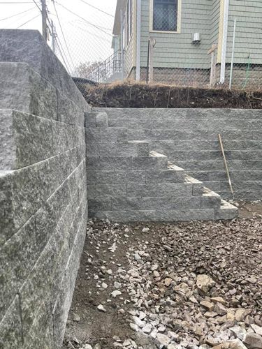 Retaining Wall Construction for Tk Construction in Gloucester, MA