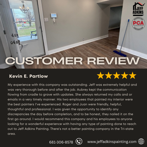 Interior Painting for Jeff Adkins Painting in Barboursville, WV