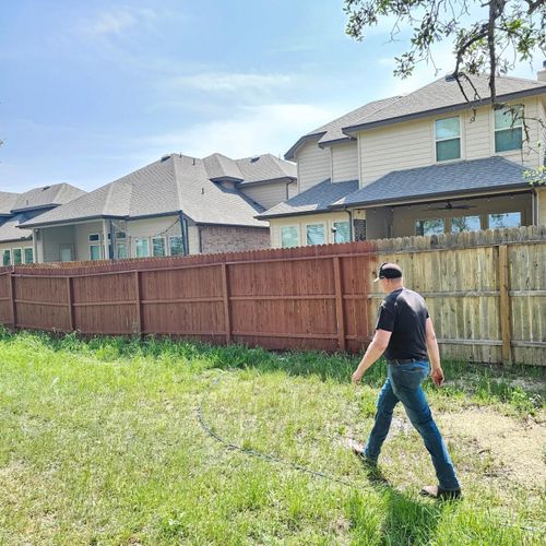 Fence Staining for Ansley Staining and Exterior Works in New Braunfels, TX