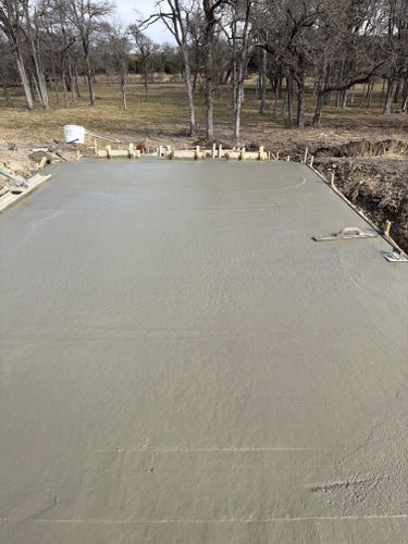 Concrete for Evant Backhoe & Construction in Evant, TX