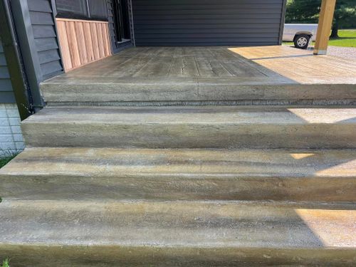 Stair Design & Installation for Whitfield Concrete Construction in Solsberry, IN