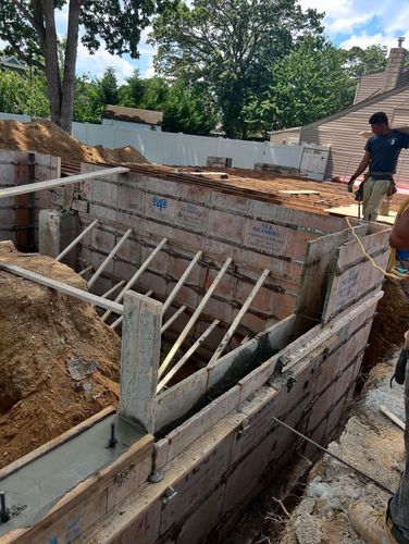 Foundation for Azores Concrete L.T.D. in Port Jefferson Station, NY