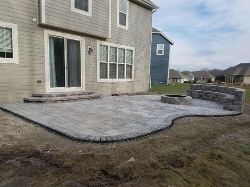 Brick Paver Installation for Dahl's Landscape & Design in Waukesha, WI