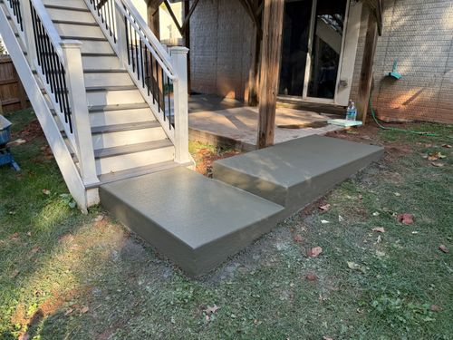 Concrete Installation for ALPHA LANDSCAPES in Culpeper, VA
