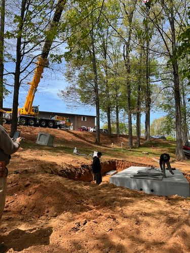 Septic Installation for Barnes Backhoe & Grading in Taylorsville, NC