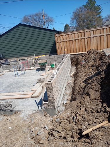 Concrete Slab Construction for CAIR CONCRETE & MASONRY LLC in Baldwin, WI