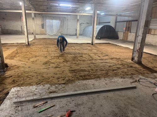 Concrete Slab Construction for B & E Concrete in Michigan City, IN