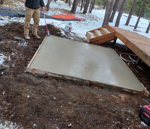 Concrete Slab Construction for TJR Concrete and Construction in Bend, OR
