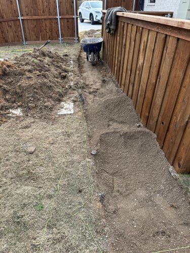 Landscape Install for Guerrero's Landscape in Fort Worth,  TX