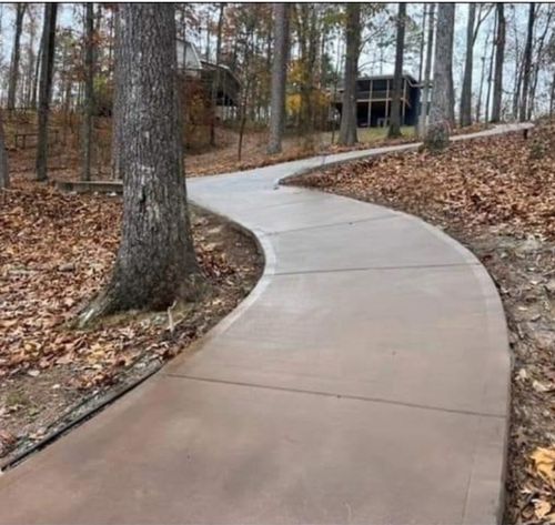 Concrete for D&D Unlimited Landscaping in Hartwell, GA