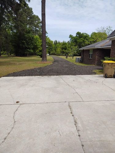 Driveway Installation for JD's Tractor Works, LLC. in Savannah, GA