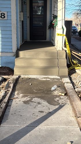 Sidewalk Installation for Highland Concrete & Landscaping in Colorado Springs, CO