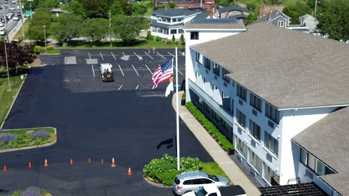 Line Striping for Royal Treatment Sealcoating in Seekonk, MA