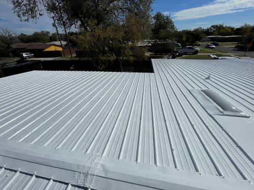 Roof Coating Commercial and Residential Metal Roofs for LLANO Roofing LLC in Lubbock, TX