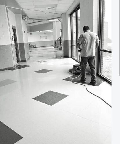 Buffing Floors and Stripping Waxing for Minor Deep Cleaning Services in Durham, NC