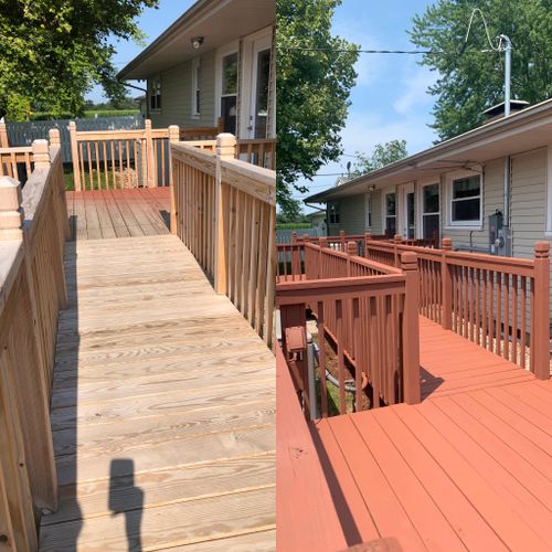 Deck Staining for Al's Hydro-Wash LLC. in Dayton, OH