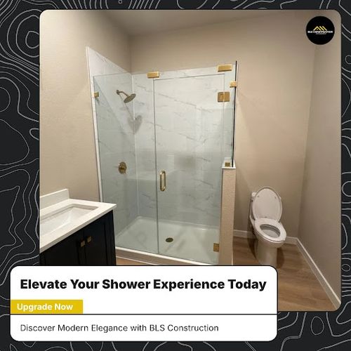 Bathroom Remodeling for BLS Construction Management in San Antonio, TX