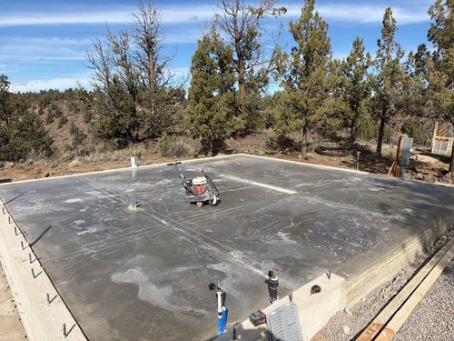 Concrete Slab Construction for TJR Concrete and Construction in Bend, OR