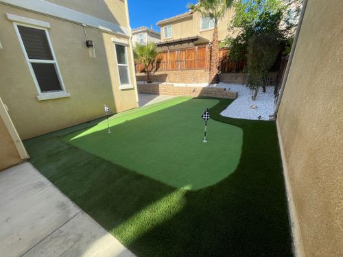 Artificial Turf Installation for Aidan Jade Landscaping in Riverside County, CA