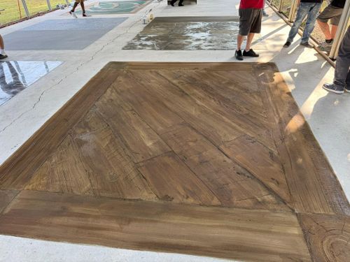 Full Depth Custom Carved Concrete for Whitfield Concrete Construction in Solsberry, IN