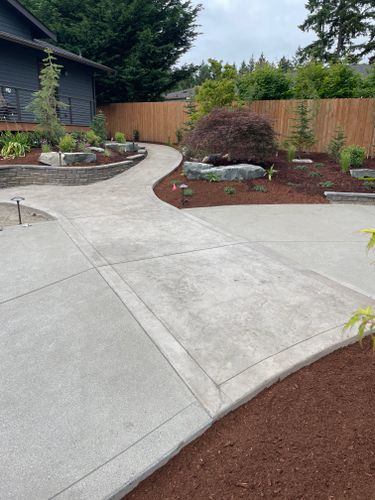 Sidewalk Installation for MD Construction & Sewer in North Yelm, WA