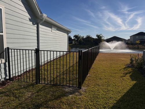 Aluminum Fence Installation for Madden Fencing Inc. in St. Johns, Florida