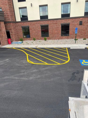 Parking Lot Striping for Ronnies Line Striping in Kenton, OH