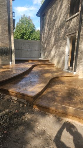 Stamped Concrete for Country Concrete in Monee, IL