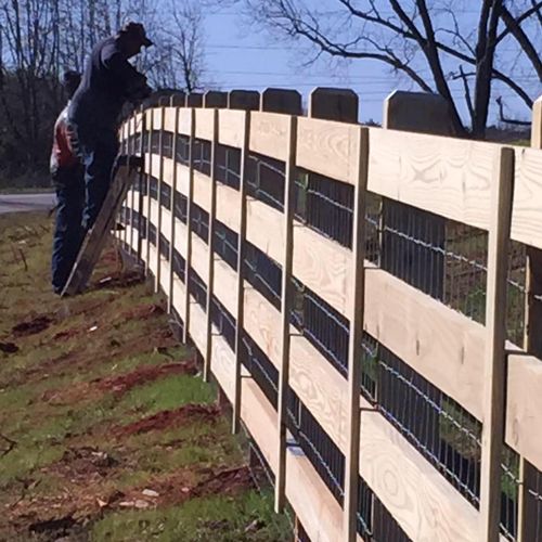 Fence Installation for Pancho Fence Company in Eatonton, GA