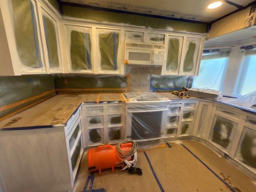 Kitchen and Cabinet Refinishing for AFP Painting LLC in Castle Rock, WA