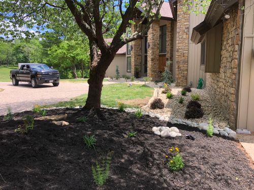 Landscape Design and Installation for Thomas' Lawn Care in Maryville, MO