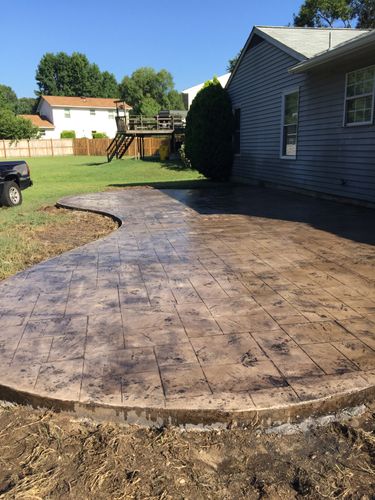 Patio Design & Installation for Dixie Concrete Masonry LLC in Saint Leonard, MD